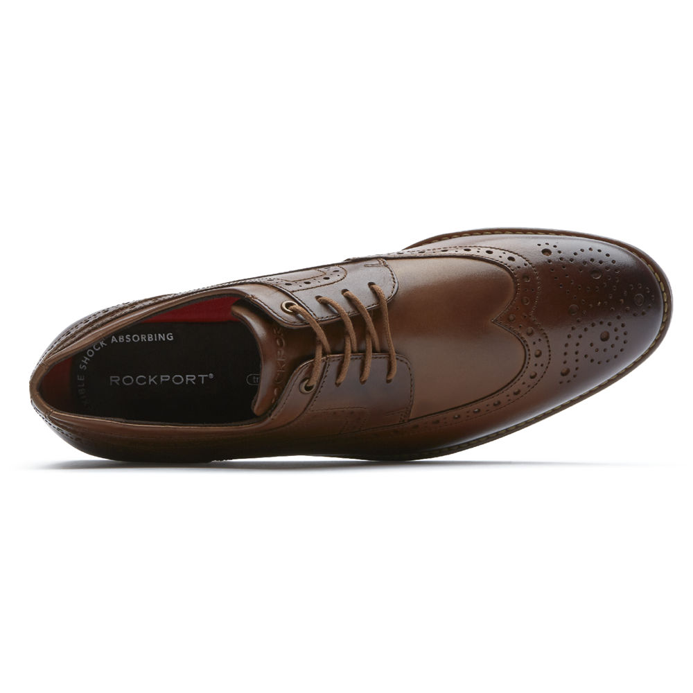 Rockport Mens Oxfords Brown - Style Purpose 3 Wingtip - UK 234-ZDCPKM